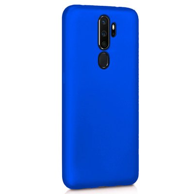 Microsonic Oppo A5 2020 Kılıf Matte Silicone Mavi