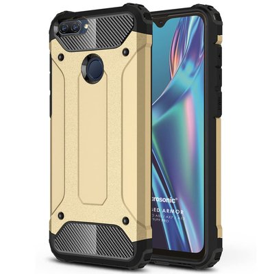 Microsonic Oppo F9 / F9 Pro Kılıf Rugged Armor Gold