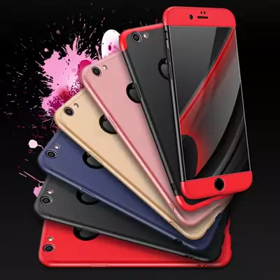 Microsonic Apple iPhone 6S Kılıf Double Dip 360 Protective Lacivert