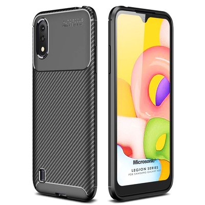 Microsonic Samsung Galaxy A01 Kılıf Legion Series Siyah