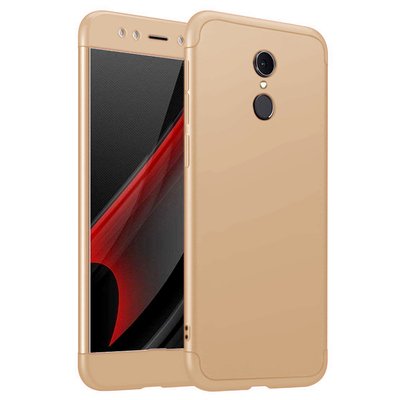 Microsonic Xiaomi Redmi 5 Plus Kılıf Double Dip 360 Protective AYS Gold