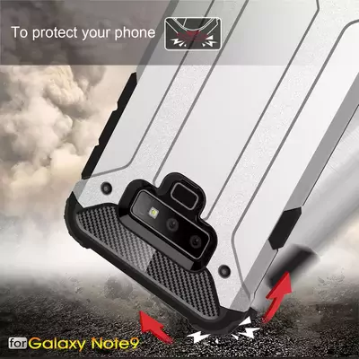 Microsonic Samsung Galaxy Note 9 Kılıf Rugged Armor Mavi