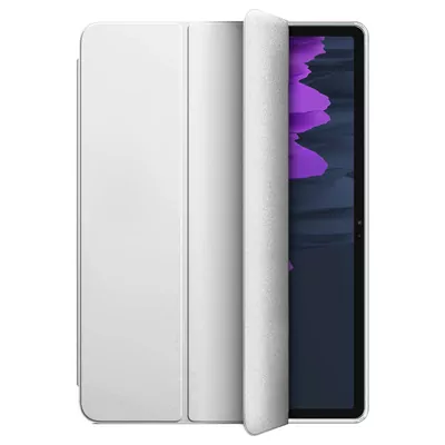 Microsonic Samsung Galaxy Tab S10 FE Plus Kılıf Slim Translucent Back Smart Cover Gümüş