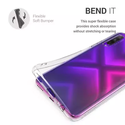 Microsonic Huawei P Smart Pro Kılıf Transparent Soft Beyaz