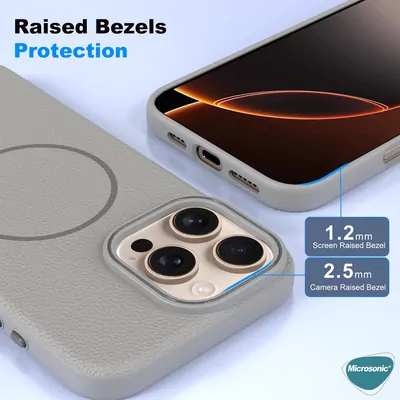 Microsonic Samsung Galaxy S24 Plus Kılıf MagLeather Pro Siyah