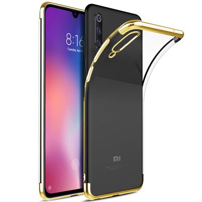 Microsonic Xiaomi Mi 9 Kılıf Skyfall Transparent Clear Gold