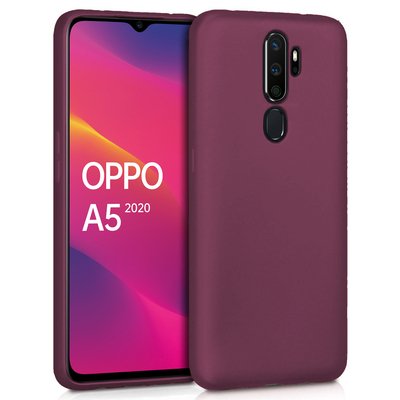 Microsonic Oppo A5 2020 Kılıf Matte Silicone Mor