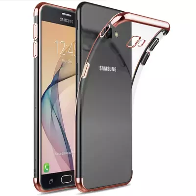 Microsonic Samsung Galaxy J7 Prime Kılıf Skyfall Transparent Clear Rose Gold