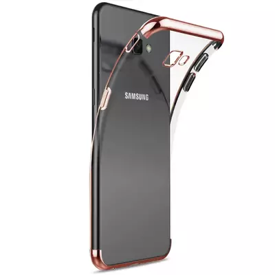 Microsonic Samsung Galaxy J7 Prime Kılıf Skyfall Transparent Clear Rose Gold