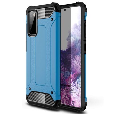 Microsonic Samsung Galaxy S20 FE Kılıf Rugged Armor Mavi