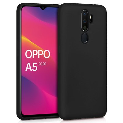 Microsonic Oppo A5 2020 Kılıf Matte Silicone Siyah