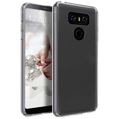 Microsonic LG G6 Kılıf Transparent Soft Beyaz