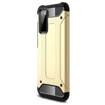 Microsonic Samsung Galaxy S20 FE Kılıf Rugged Armor Gold