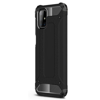 Microsonic Samsung Galaxy M51 Kılıf Rugged Armor Siyah