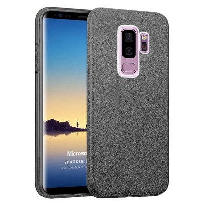 Microsonic Samsung Galaxy S9 Plus Kılıf Sparkle Shiny Siyah