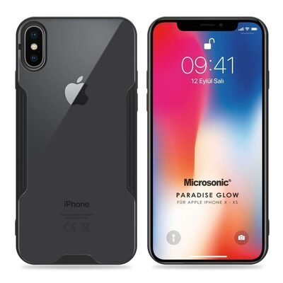 Microsonic Apple iPhone XS Kılıf Paradise Glow Siyah