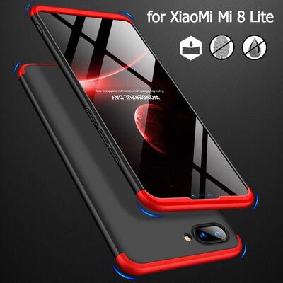 Microsonic Xiaomi Mi 8 Lite Kılıf Double Dip 360 Protective AYS Gold