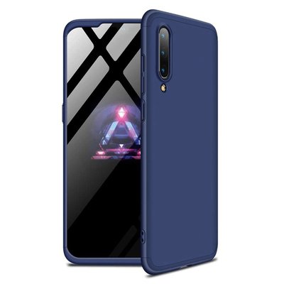 Microsonic Xiaomi Mi 9 Kılıf Double Dip 360 Protective AYS Lacivert