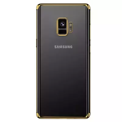 Microsonic Samsung Galaxy S9 Kılıf Skyfall Transparent Clear Gold