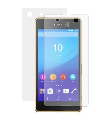 Microsonic Sony Xperia M5 Ekran Koruyucu Film Seti - Ön ve Arka