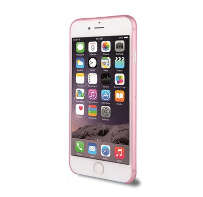 CaseUp Apple iPhone 6 Plus Kılıf Transparent Soft Pembe