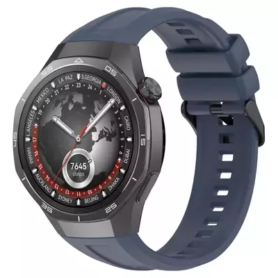 Microsonic Huawei Watch GT5 Pro 42mm Kordon, Silicone SwiftBands Mavi