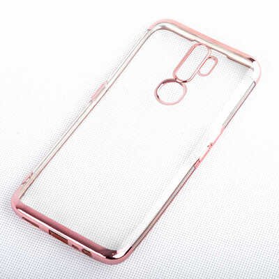 Microsonic Oppo A5 2020 Kılıf Skyfall Transparent Clear Rose Gold