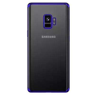 Microsonic Samsung Galaxy S9 Kılıf Skyfall Transparent Clear Mavi