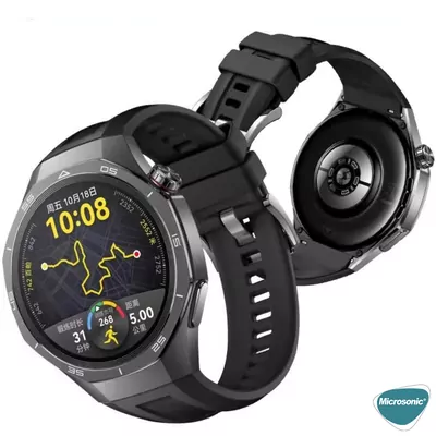 Microsonic Huawei Watch GT5 Pro 42mm Kordon, Silicone SwiftBands Lacivert