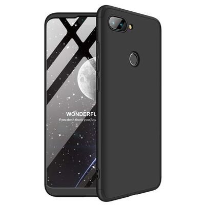 Microsonic Xiaomi Mi 8 Lite Kılıf Double Dip 360 Protective AYS Siyah