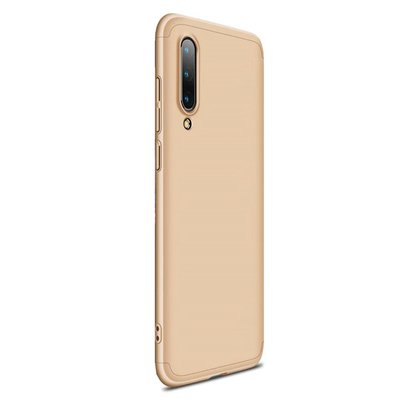 Microsonic Xiaomi Mi 9 Kılıf Double Dip 360 Protective AYS Gold