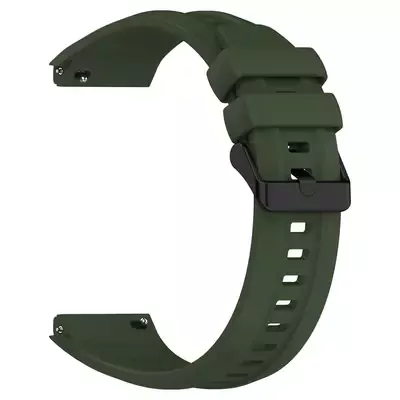 Microsonic Huawei Watch GT5 Pro 42mm Kordon, Silicone SwiftBands Koyu Yeşil