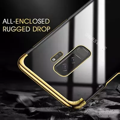 Microsonic Samsung Galaxy S9 Plus Kılıf Skyfall Transparent Clear Kırmızı