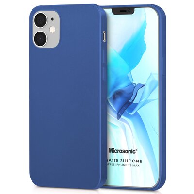 Microsonic Apple iPhone 12 Mini Kılıf Matte Silicone Lacivert