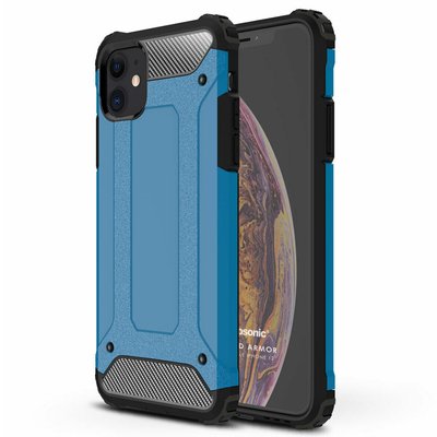 Microsonic Apple iPhone 12 Kılıf Rugged Armor Mavi