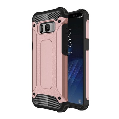 Microsonic Samsung Galaxy S8 Kılıf Rugged Armor Rose Gold