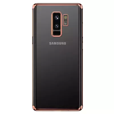 Microsonic Samsung Galaxy S9 Plus Kılıf Skyfall Transparent Clear Rose Gold