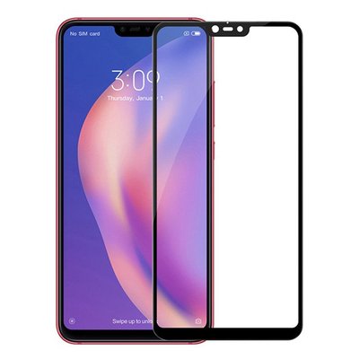 Microsonic Xiaomi Mi 8 Lite Kavisli Temperli Cam Ekran Koruyucu Film Siyah