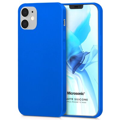 Microsonic Apple iPhone 12 Mini Kılıf Matte Silicone Mavi