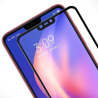 Microsonic Xiaomi Mi 8 Lite Kavisli Temperli Cam Ekran Koruyucu Film Gold