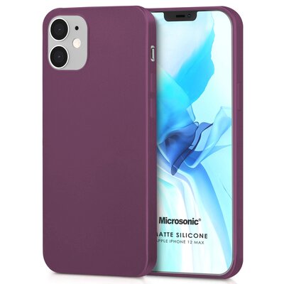 Microsonic Apple iPhone 12 Mini Kılıf Matte Silicone Mor