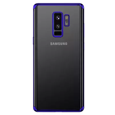 Microsonic Samsung Galaxy S9 Plus Kılıf Skyfall Transparent Clear Mavi