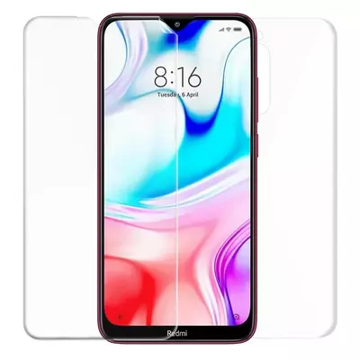 Microsonic Xiaomi Redmi 8 Ön + Arka Kavisler Dahil Tam Ekran Kaplayıcı Film