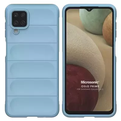 Microsonic Samsung Galaxy A12 Kılıf Oslo Prime Mavi