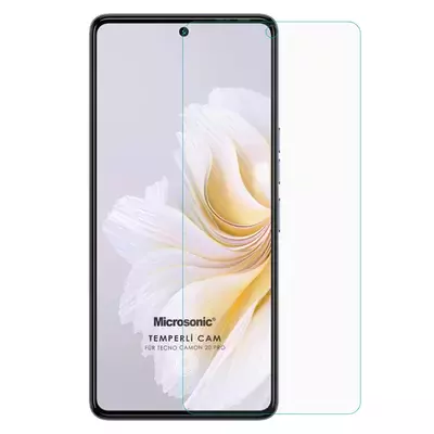 Microsonic TECNO Camon 20 Pro 5G Tempered Glass Cam Ekran Koruyucu