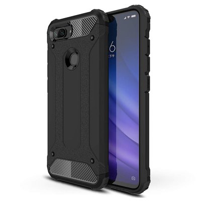 Microsonic Xiaomi Mi 8 Lite Kılıf Rugged Armor Siyah