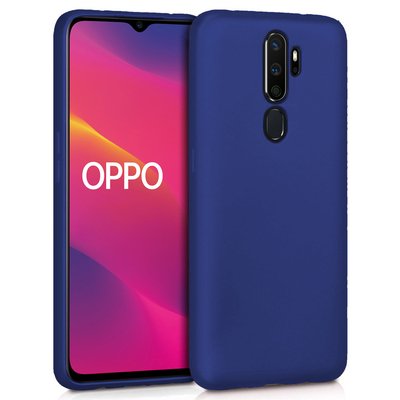 Microsonic Oppo A9 2020 Kılıf Matte Silicone Lacivert