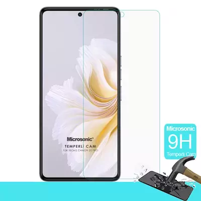 Microsonic TECNO Camon 20 Pro 4G Tempered Glass Cam Ekran Koruyucu