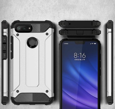 Microsonic Xiaomi Mi 8 Lite Kılıf Rugged Armor Rose Gold