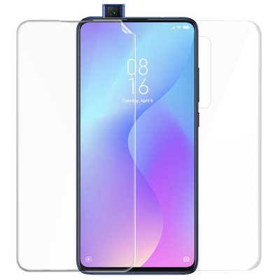 Microsonic Xiaomi Mi 9T Kavisli Ekran Koruyucu Film Seti - Ön ve Arka